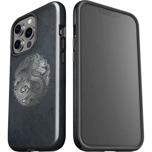 Chinese Black Dragon iPhone 15 Pro Impact Case