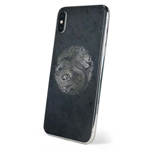 Chinese Black Dragon iPhone X Skin