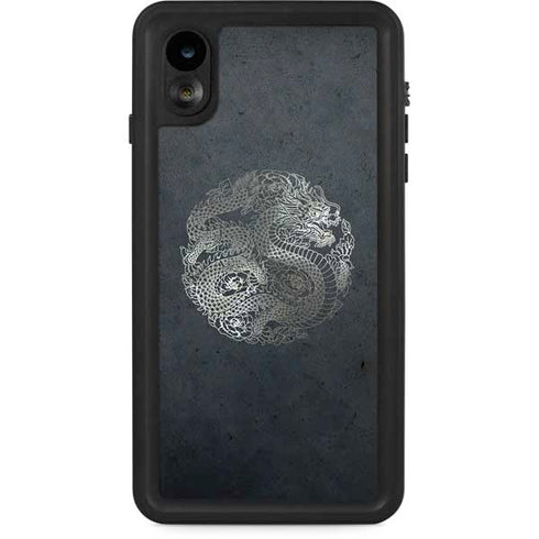 Chinese Black Dragon iPhone XR Waterproof Case