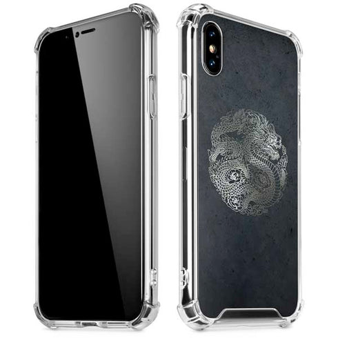 Chinese Black Dragon iPhone XS Max Clear Case