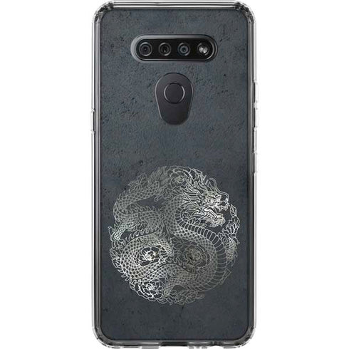 Chinese Black Dragon LG K51/Q51 Clear Case