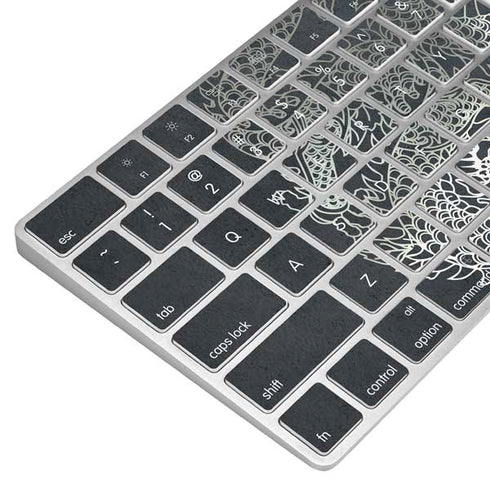 Chinese Black Dragon Magic Keyboard Skin