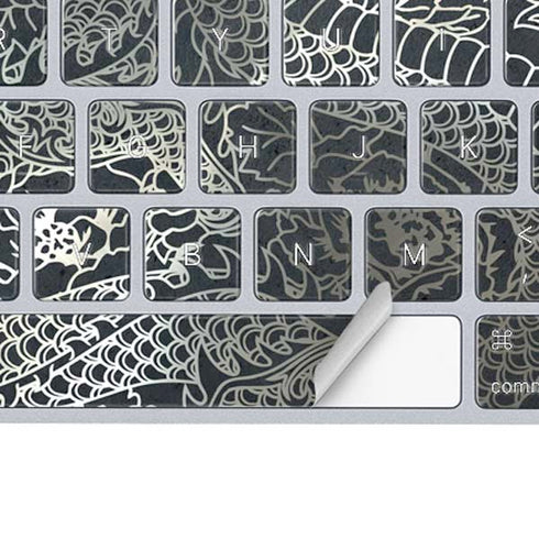 Chinese Black Dragon Magic Keyboard Skin