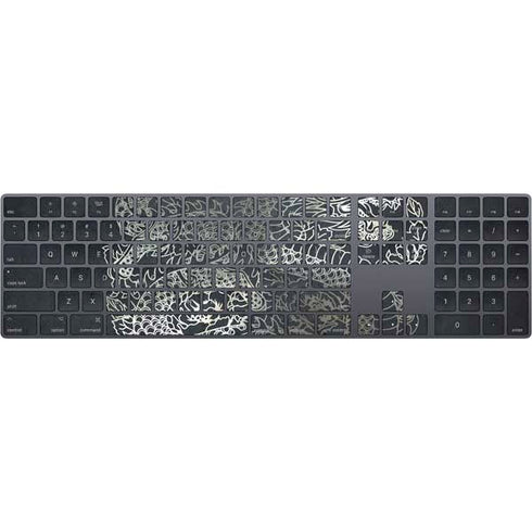 Chinese Black Dragon Magic Keyboard with Numeric Keypad Skin