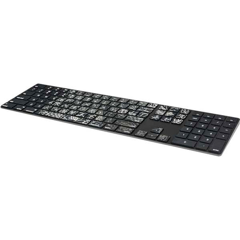 Chinese Black Dragon Magic Keyboard with Numeric Keypad Skin