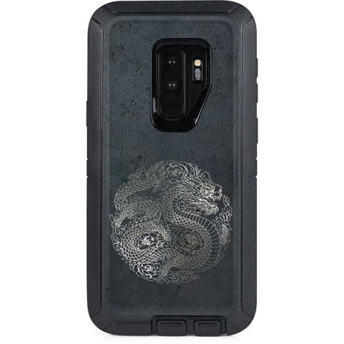 Chinese Black Dragon Otterbox Defender Galaxy Skin