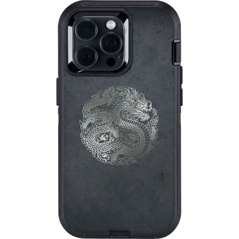 Chinese Black Dragon Otterbox Defender iPhone Skin