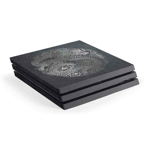Chinese Black Dragon PS4 Pro Console Skin