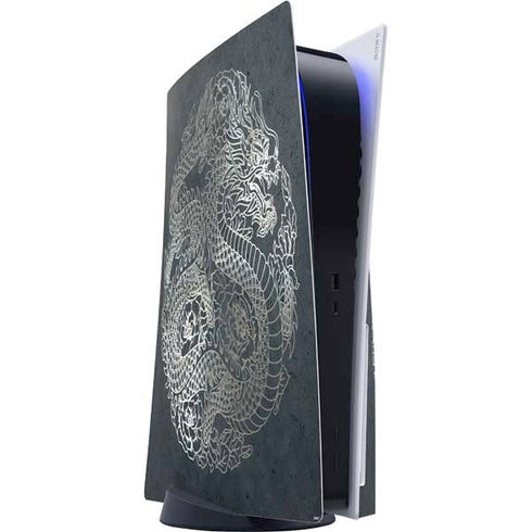 Chinese Black Dragon PS5 Console Skin