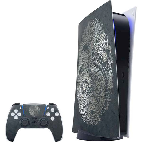 Chinese Black Dragon PS5 Digital Edition Bundle Skin
