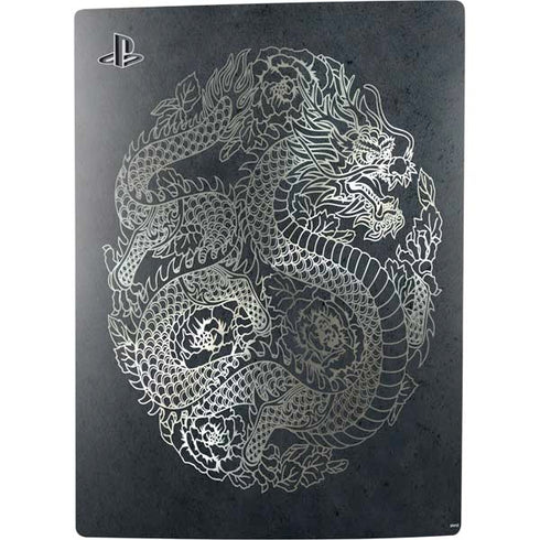 Chinese Black Dragon PS5 Digital Edition Console Skin