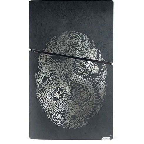 Chinese Black Dragon PS5 Slim Digital Edition Bundle Skin