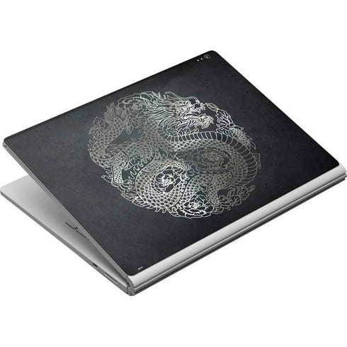 Chinese Black Dragon Surface Book Skin