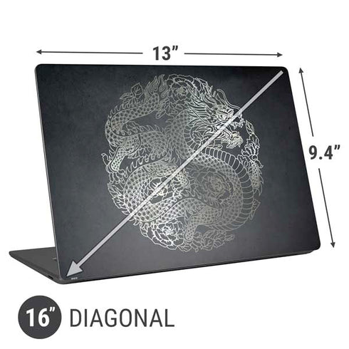 Chinese Black Dragon Universal Laptop 16in (13 x 9.4in) Skin