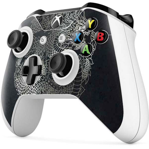 Chinese Black Dragon Xbox One S Controller Skin