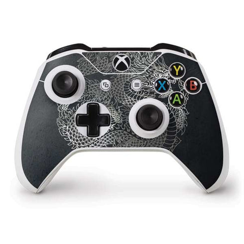 Chinese Black Dragon Xbox One S Controller Skin