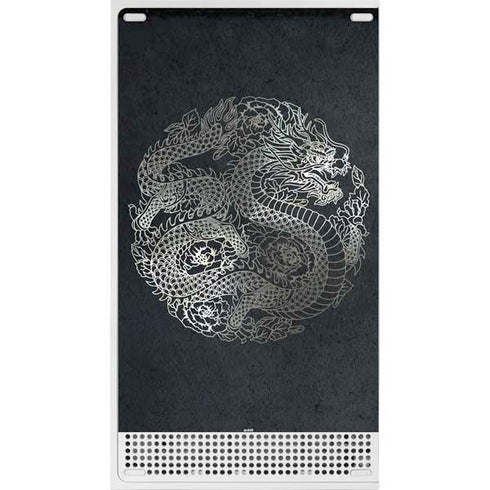 Chinese Black Dragon Xbox Series S Console Skin