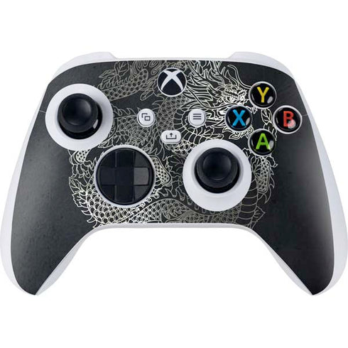Chinese Black Dragon Xbox Series S Controller Skin