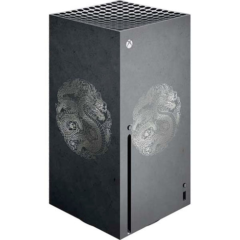 Chinese Black Dragon Xbox Series X Console Skin