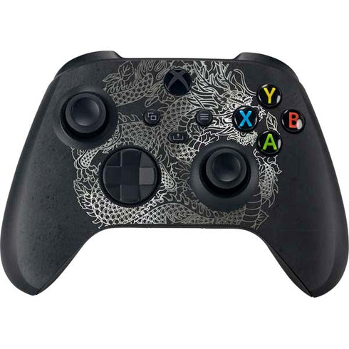 Chinese Black Dragon Xbox Series X Controller Skin