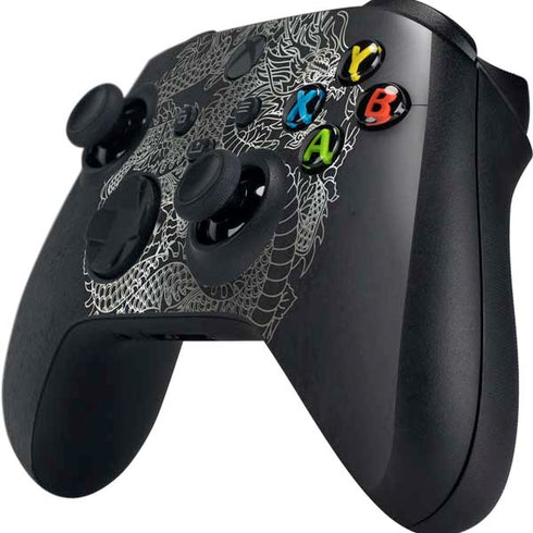 Chinese Black Dragon Xbox Series X Controller Skin