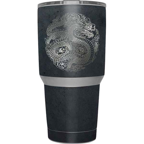 Chinese Black Dragon Yeti 30oz Rambler Tumbler Skin
