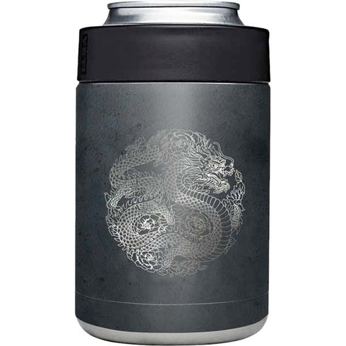 Chinese Black Dragon Yeti Colster Can Insulator Skin