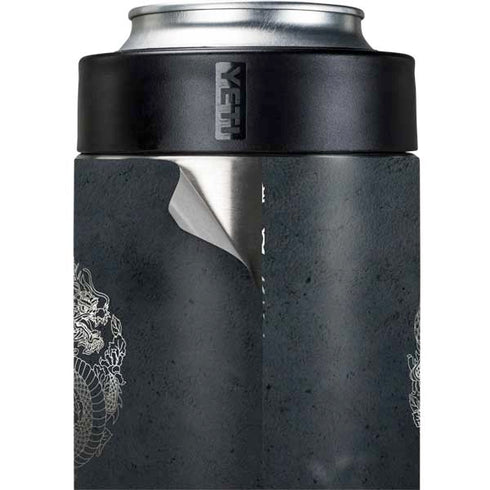 Chinese Black Dragon Yeti Colster Can Insulator Skin
