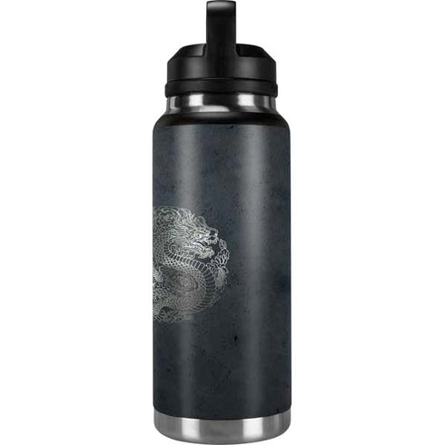 Chinese Black Dragon YETI Rambler 36oz Bottle Skin