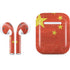 Chinese Flag Distressed Apple AirPods Skin