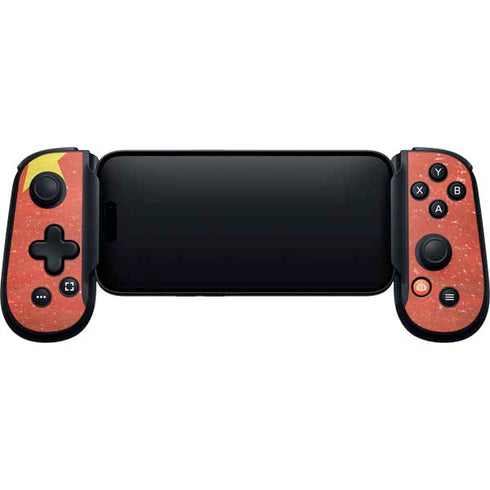 Chinese Flag Distressed Backbone One for iPhone Game Controller Skin