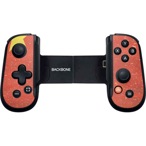 Chinese Flag Distressed Backbone One for iPhone Game Controller Skin