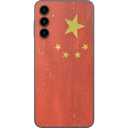 Chinese Flag Distressed Galaxy A14 5G Skin