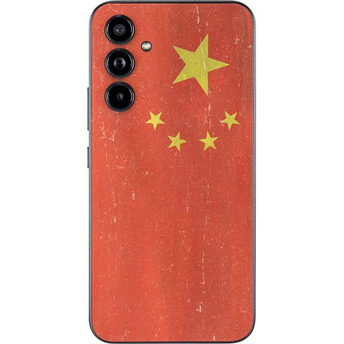 Chinese Flag Distressed Galaxy A54 5G Skin