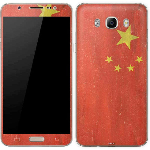 Chinese Flag Distressed Galaxy J7 Skin