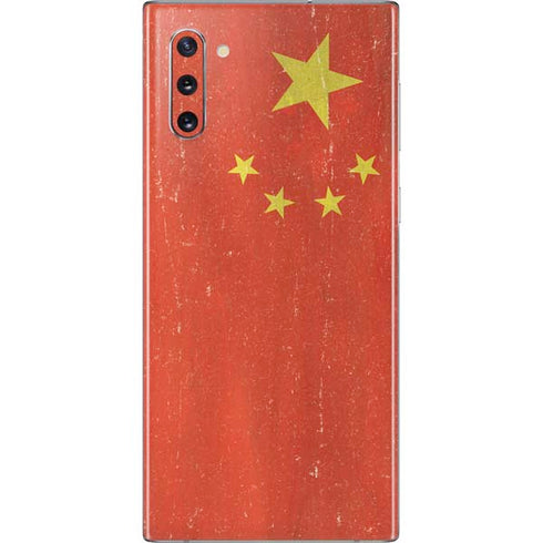 Chinese Flag Distressed Galaxy Note 10 Skin