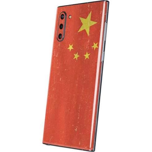 Chinese Flag Distressed Galaxy Note 10 Skin