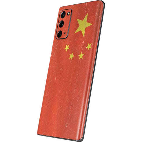 Chinese Flag Distressed Galaxy Note20 5G Skin