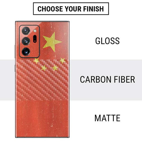Chinese Flag Distressed Galaxy Note20 Ultra 5G Skin