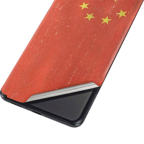 Chinese Flag Distressed Galaxy S21 5G Skin