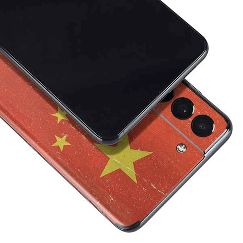 Chinese Flag Distressed Galaxy S21 Plus 5G Skin