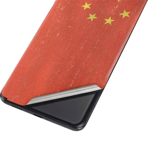Chinese Flag Distressed Galaxy S21 Plus 5G Skin