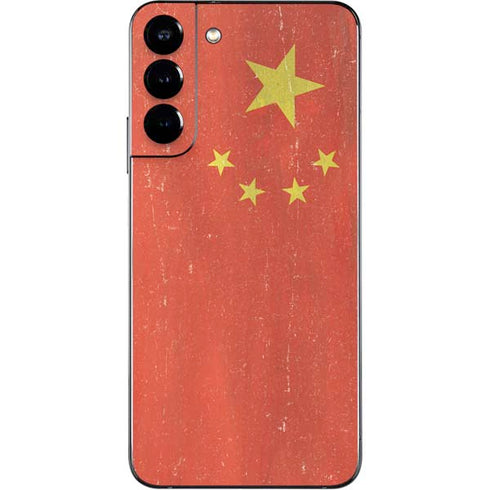 Chinese Flag Distressed Galaxy S22 Plus Skin