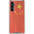 Chinese Flag Distressed Galaxy S23 FE Clear Case
