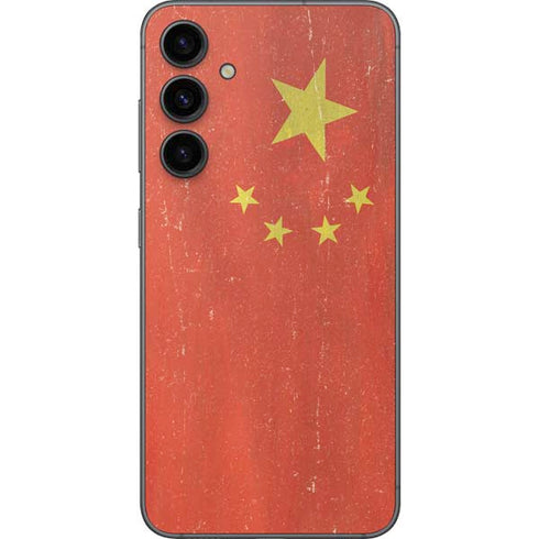 Chinese Flag Distressed Galaxy S23 FE Skin