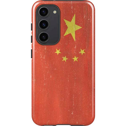 Chinese Flag Distressed Galaxy S23 Plus Pro Case