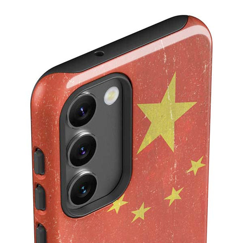Chinese Flag Distressed Galaxy S23 Plus Pro Case