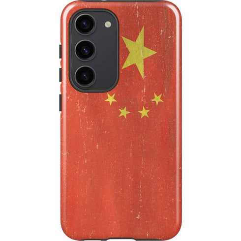 Chinese Flag Distressed Galaxy S23 Pro Case