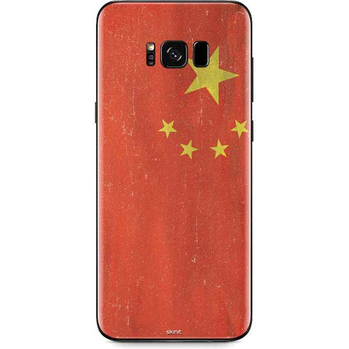 Chinese Flag Distressed Galaxy S8 Plus Skin