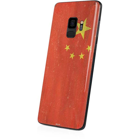 Chinese Flag Distressed Galaxy S9 Skin
